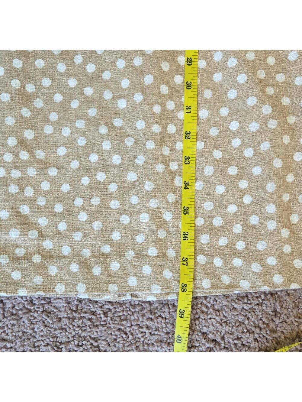 NWOT Ann Taylor Petite 6P Beige White Polka Dot Sheath Dress Scallop Neck Office - Picture 7 of 7